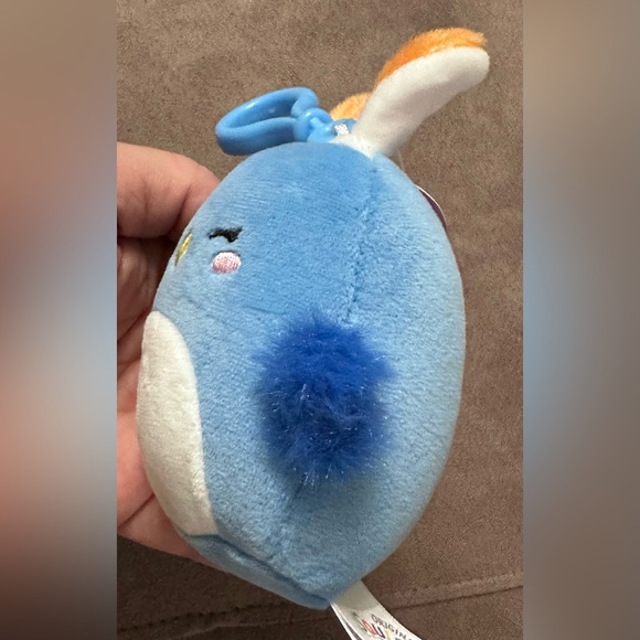 Kellytoy Bebe the Bluebird Squishmallow Clip-on Backpack Stuffed Plush Toy 5” - Picture 10 of 16